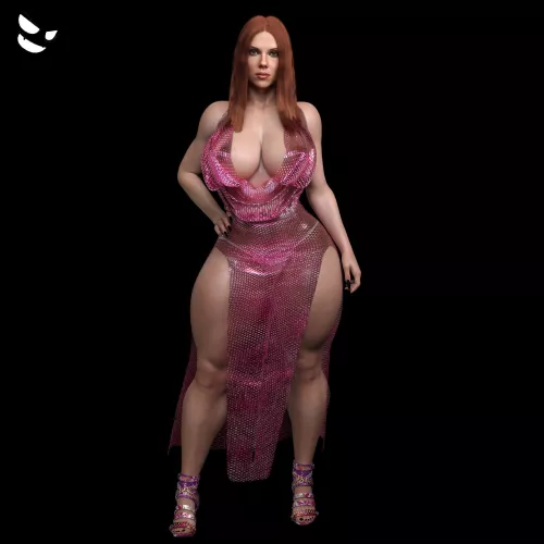 Thiccc Black Widow Clubbing Outfit (Ghost GM) [Marvel] 