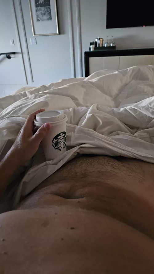 This hotel has a Starbucks in it