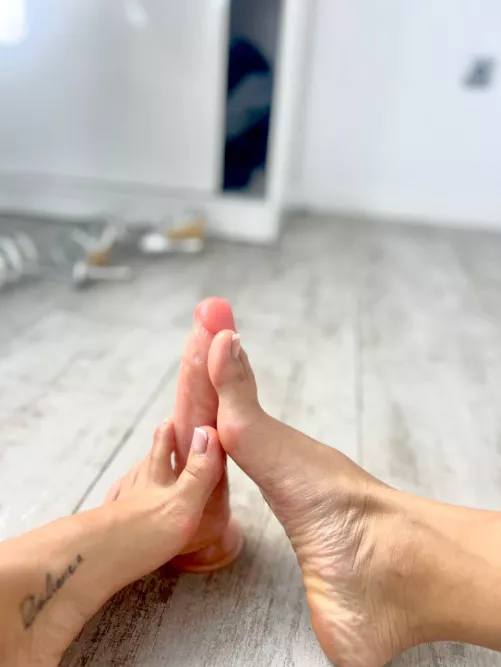 this pretty legs could jerk off your dick too! P.S. My VIP OF is free for 5 more days <3