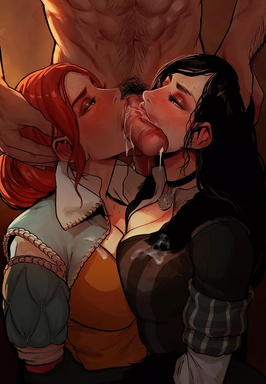 Triss and Yen sharing