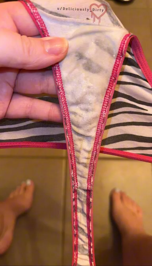 Wet, creamy and little dirty this morning.