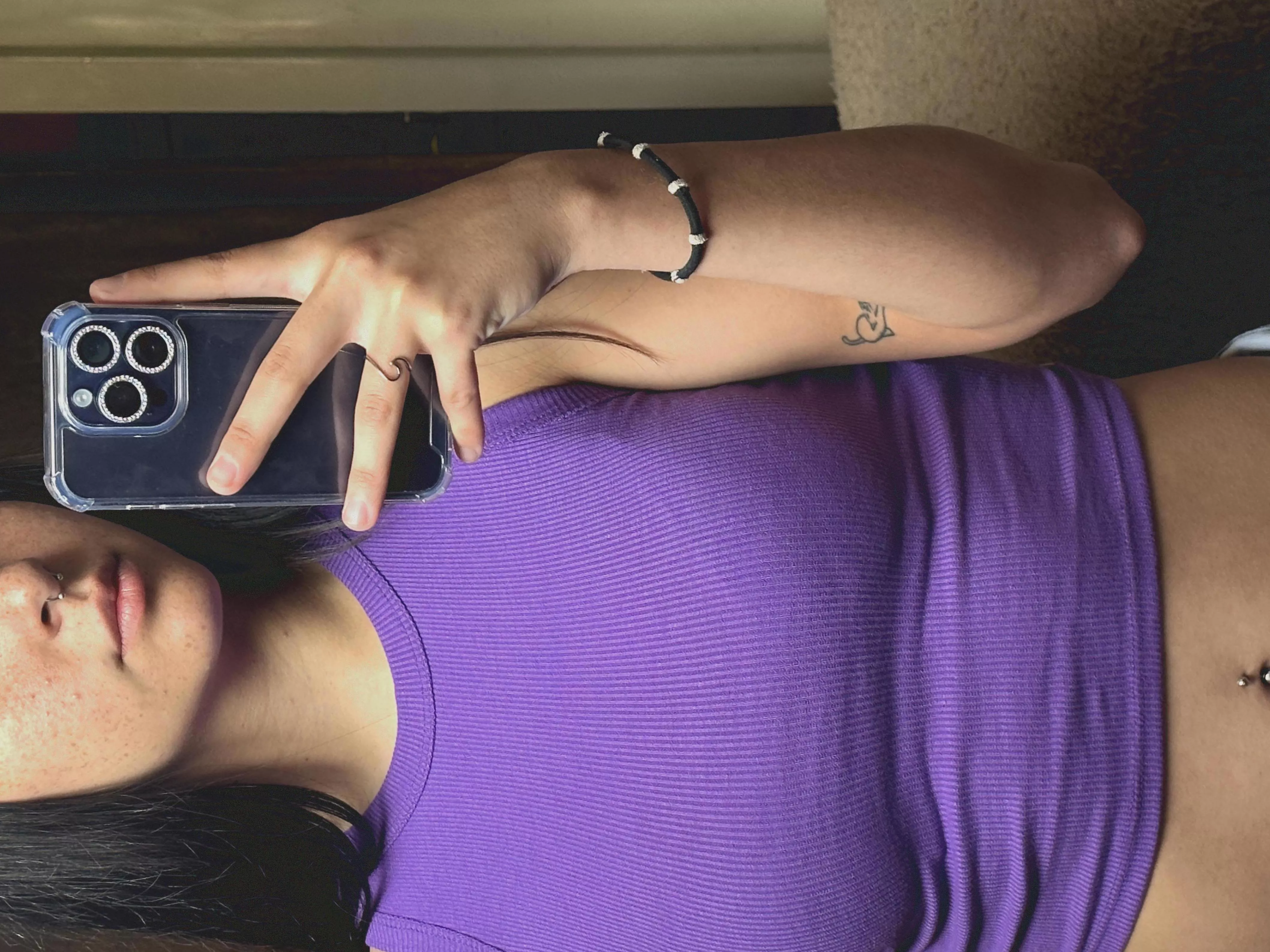  Would you mind putting your face in between my legs? 