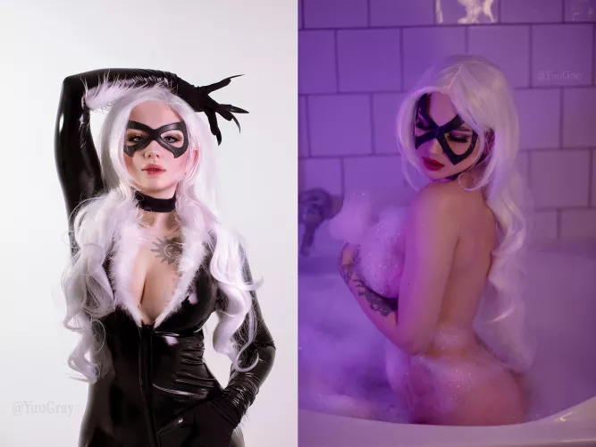 Black cat Marvel Comics by YuuGray