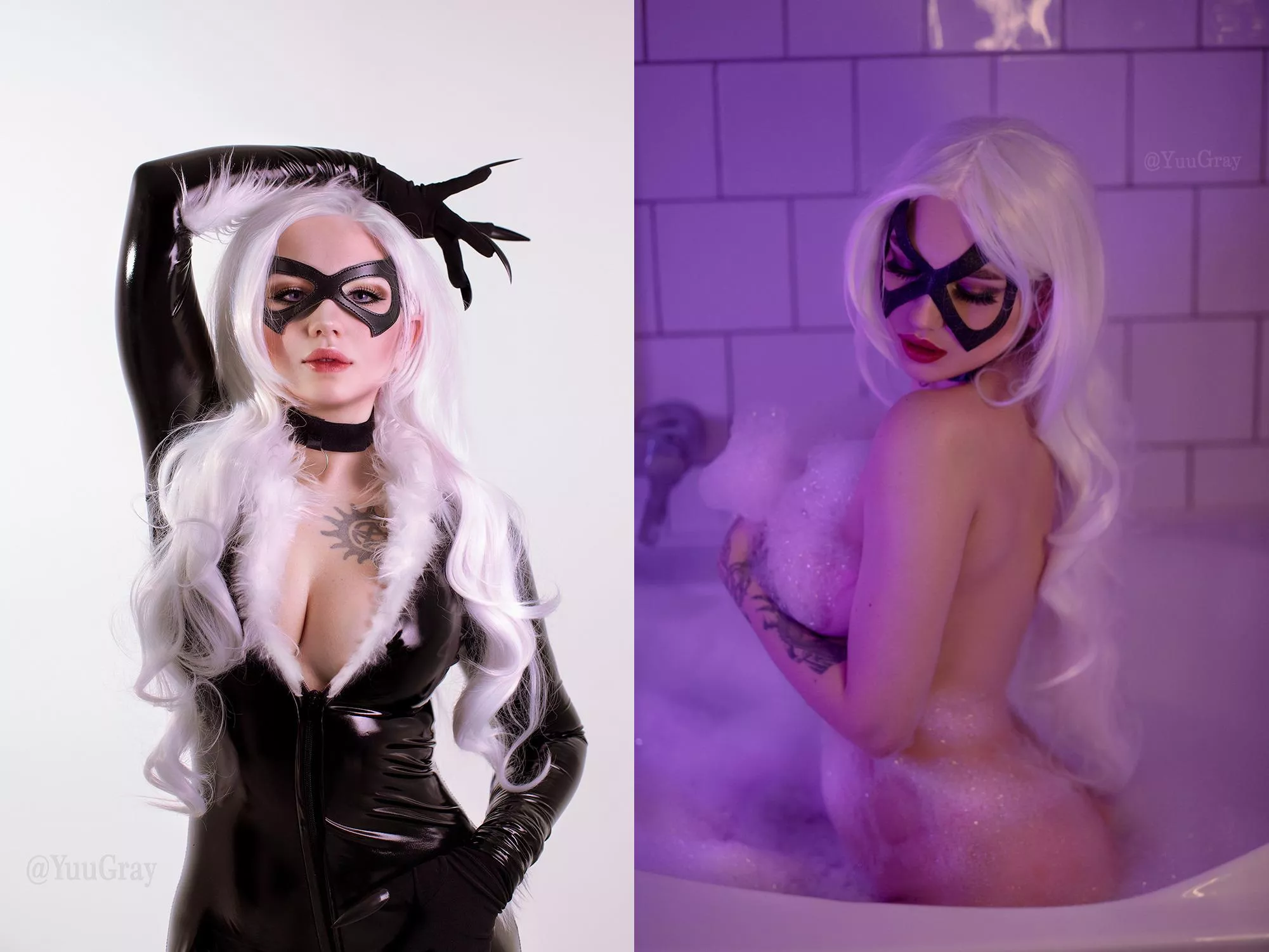 Black cat Marvel Comics by YuuGray