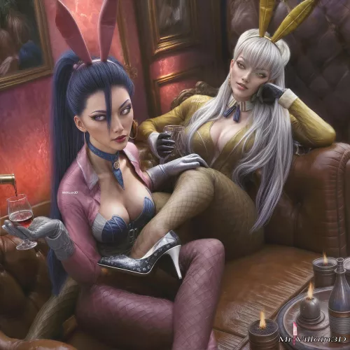 Bunny Kai'sa and Evelynn. (MrVillain3D)