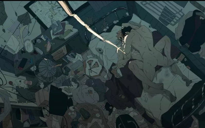 Friendly visit. 🍒 (unknown artist)