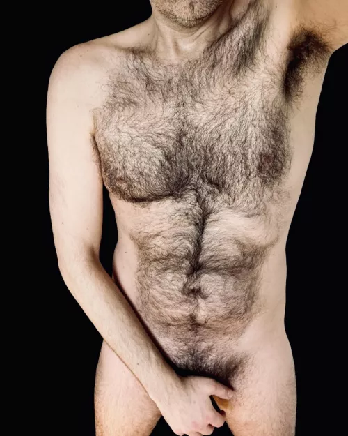 Healthy, hairy, hung & happy. 