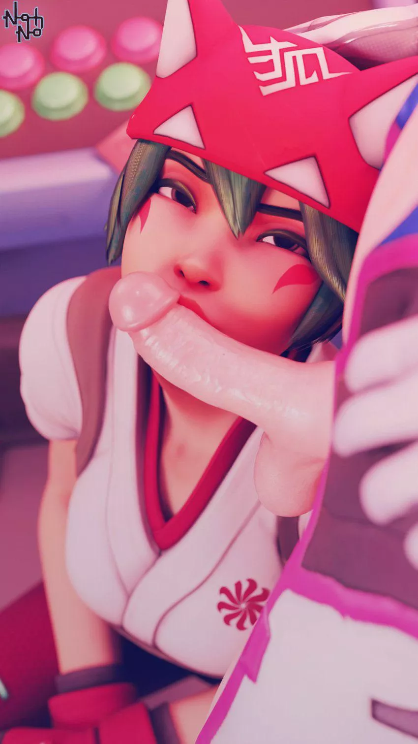 Kiriko getting personal lessons from dva Kiriko getting personal lessons from dva