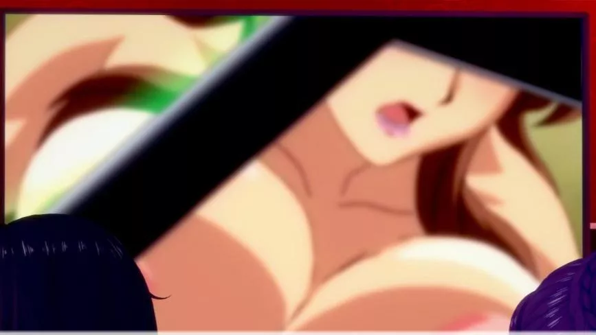 Lf color source: brown hair, pink lipstick, breasts, nipple slip