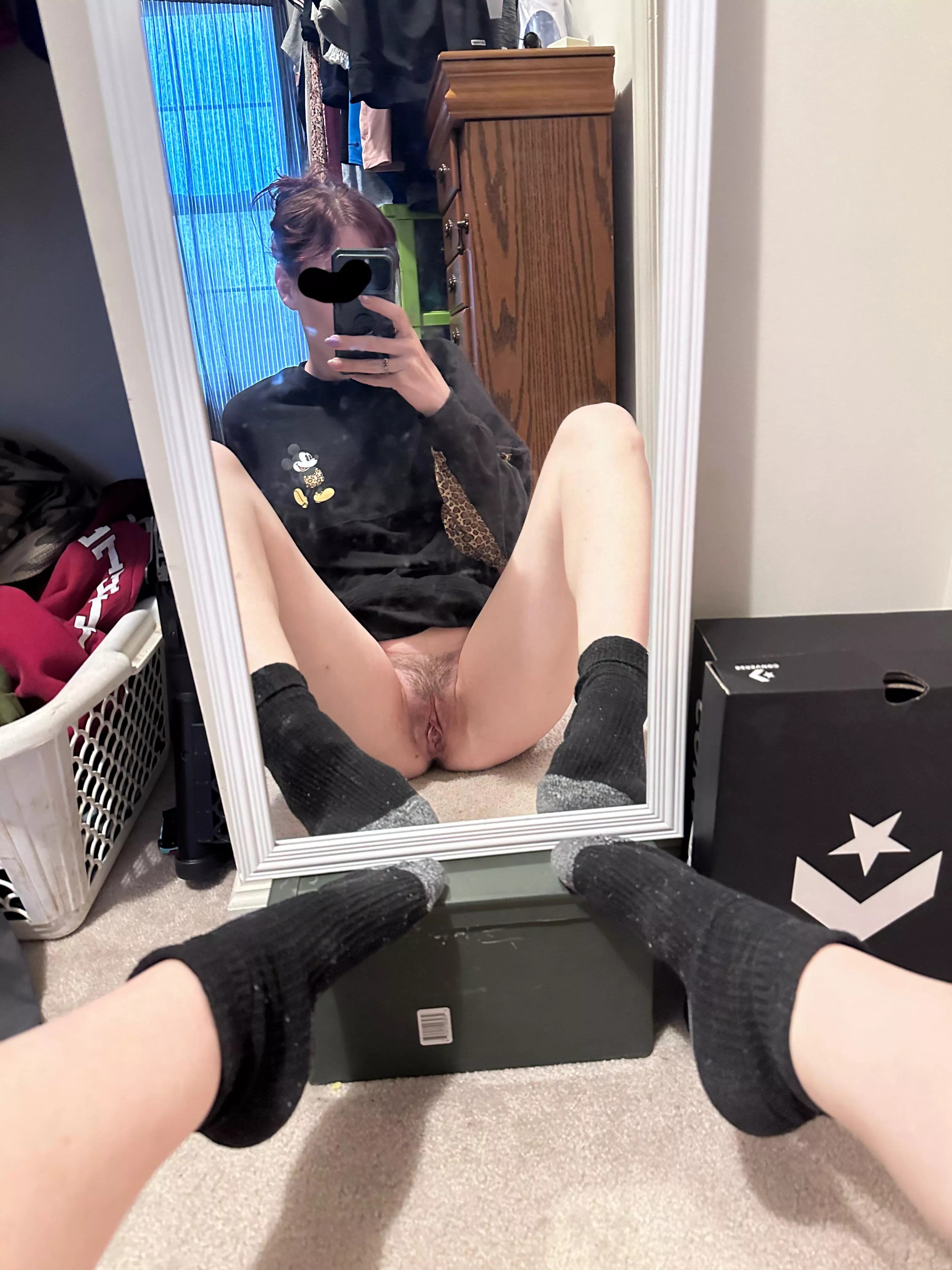 Mommy always wears the cutest socks