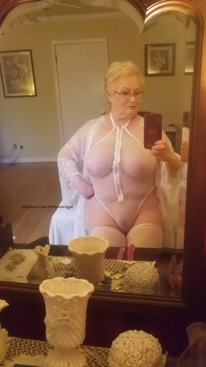 See-through clothing, never too old for that (72F) - Michelle