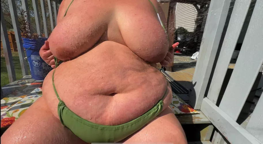 showing it off outside 