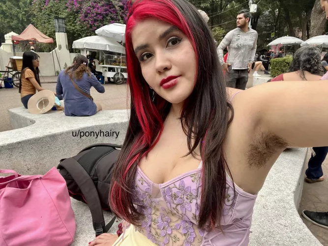 Still shy to raise my arms on public 