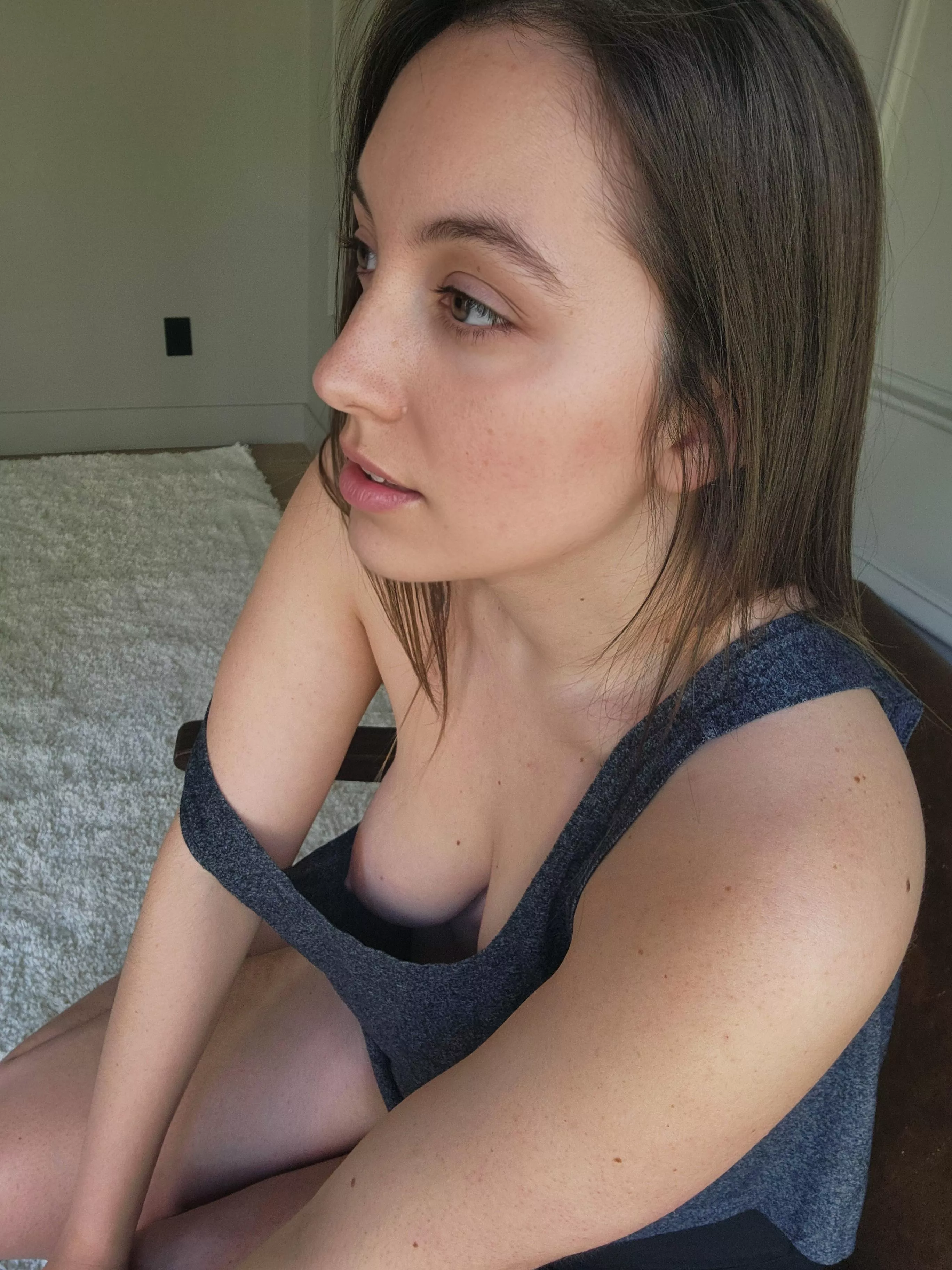 When the girl sitting next to you has a wardrobe malfunction