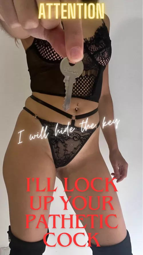 you will never get out of your cage