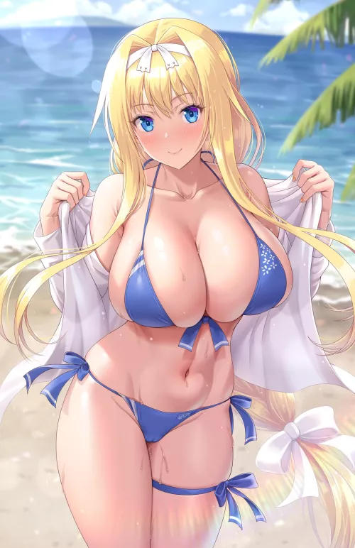 Alice Zuberg In Her Bikini On The Beach (Sword Art Online Alicization)