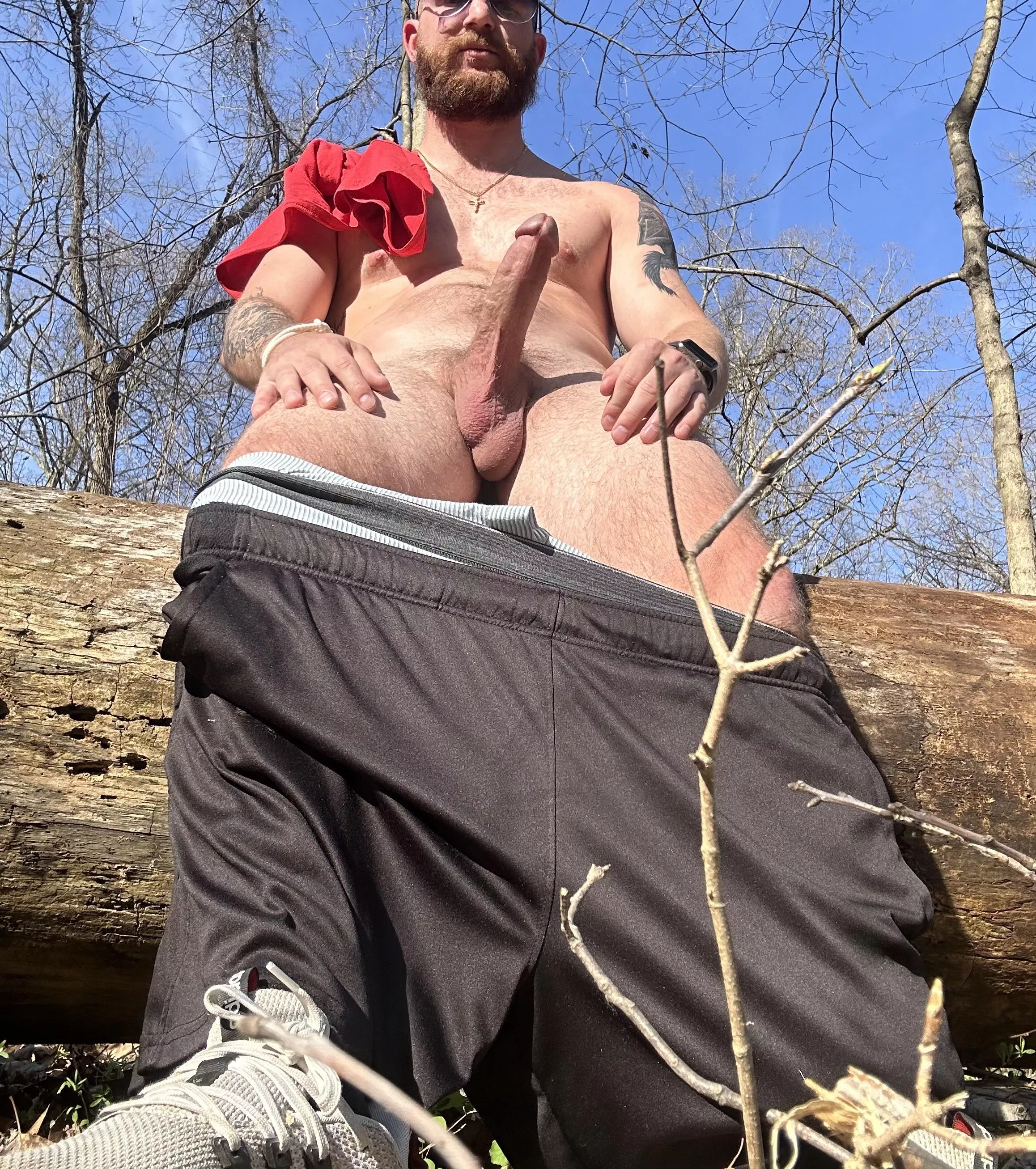 Are you stopping to suck me on our hike?