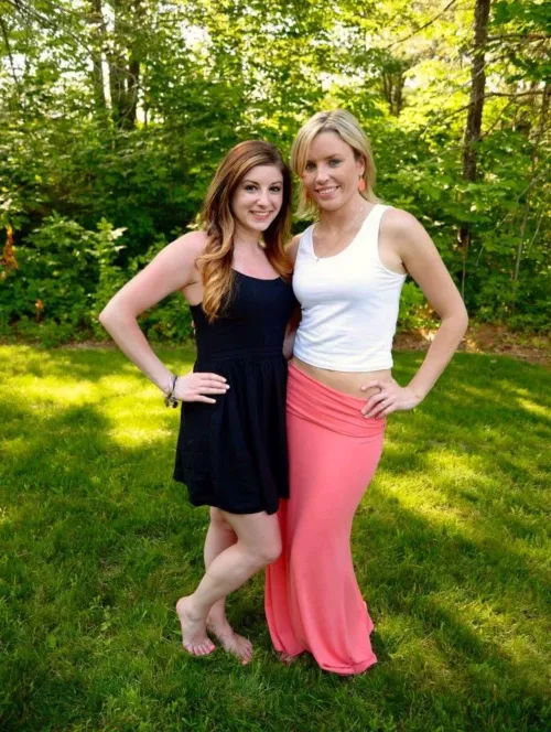 Brunette and blonde. [2]