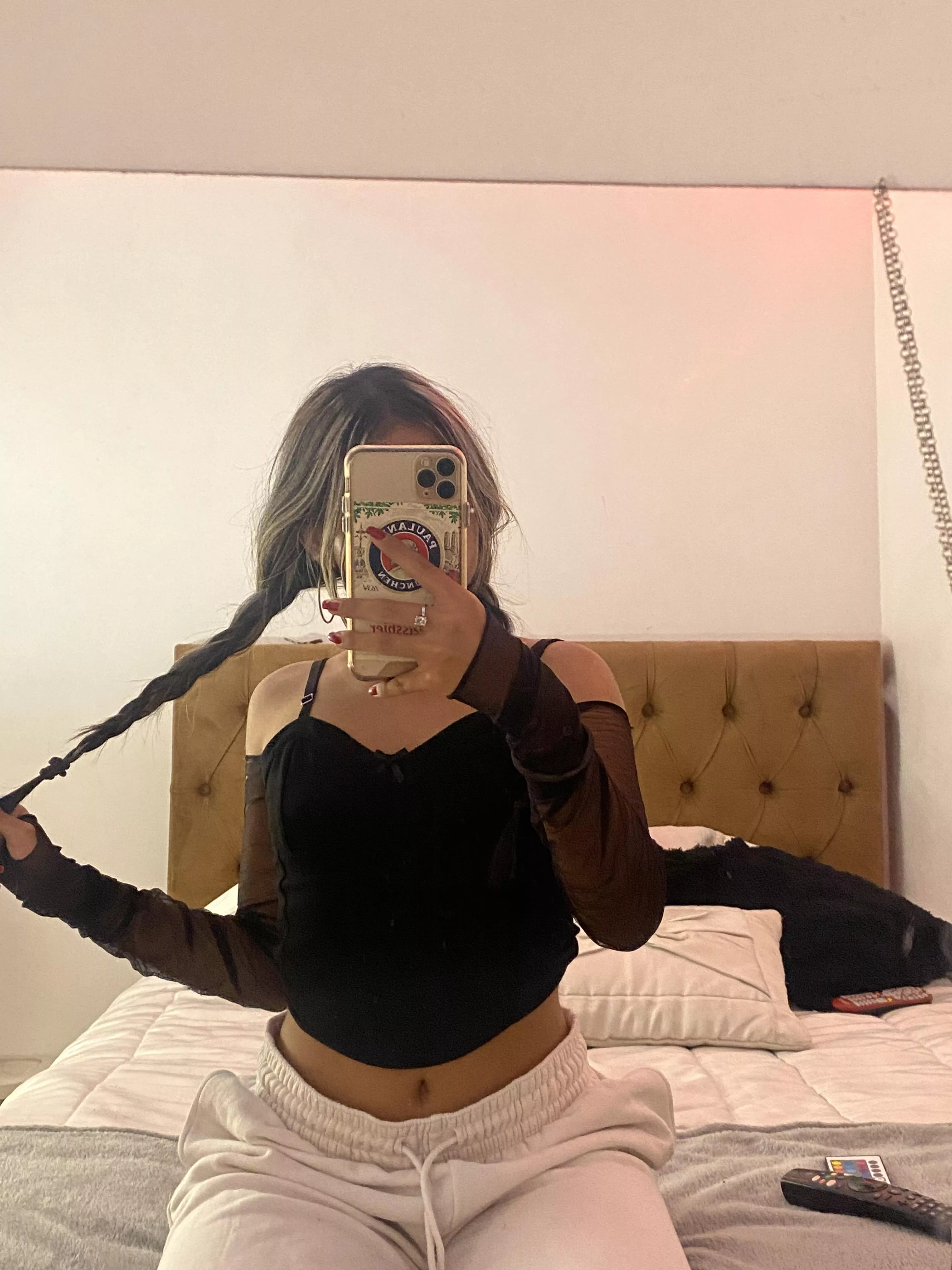 Do I look cute in this silly crop top?