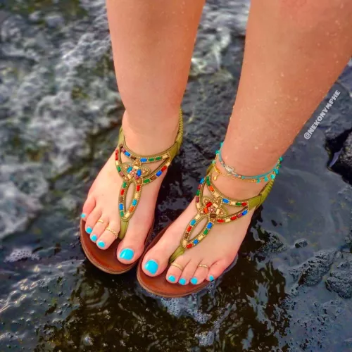 Do you like my feet in these sandals? 