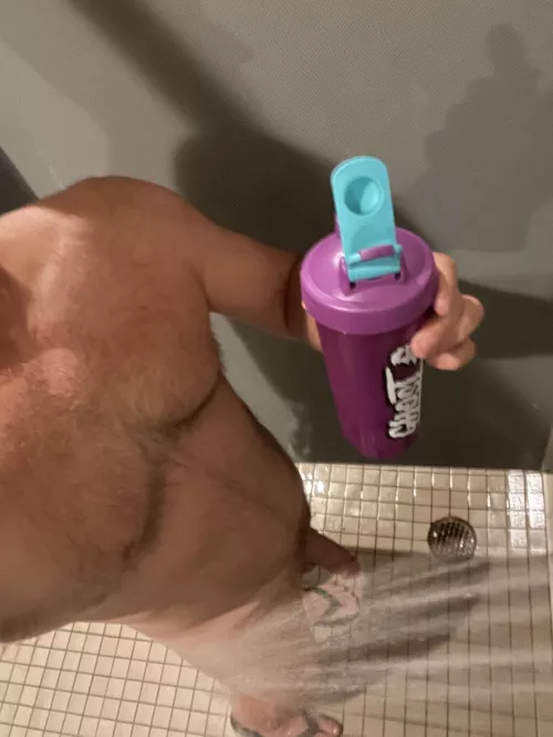 Done with morning workout. Who wants to share a shower with dad (56)