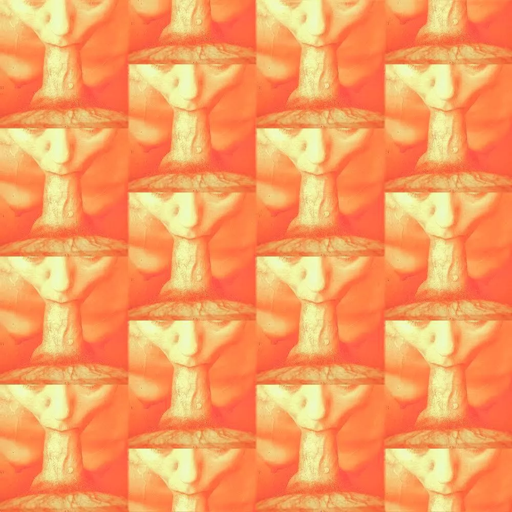 Erotic Wallpaper Design in Orange