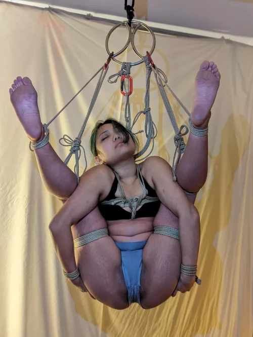 First attempt at suspended daruma