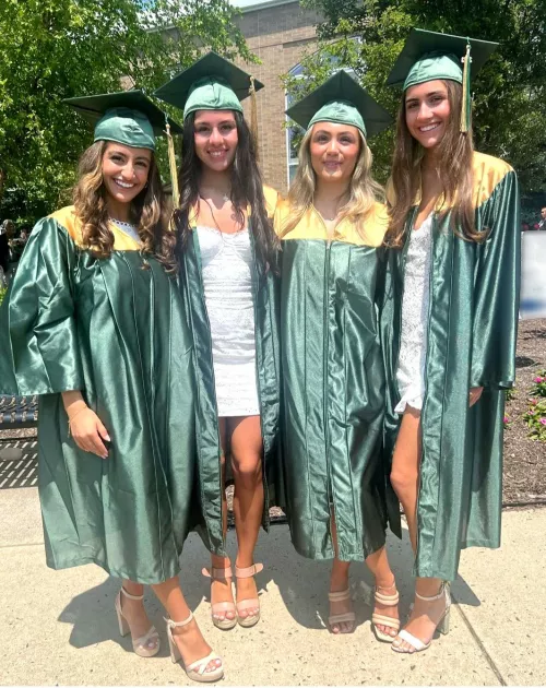 Four young 18 year old Catholic High-School graduates💯🔥