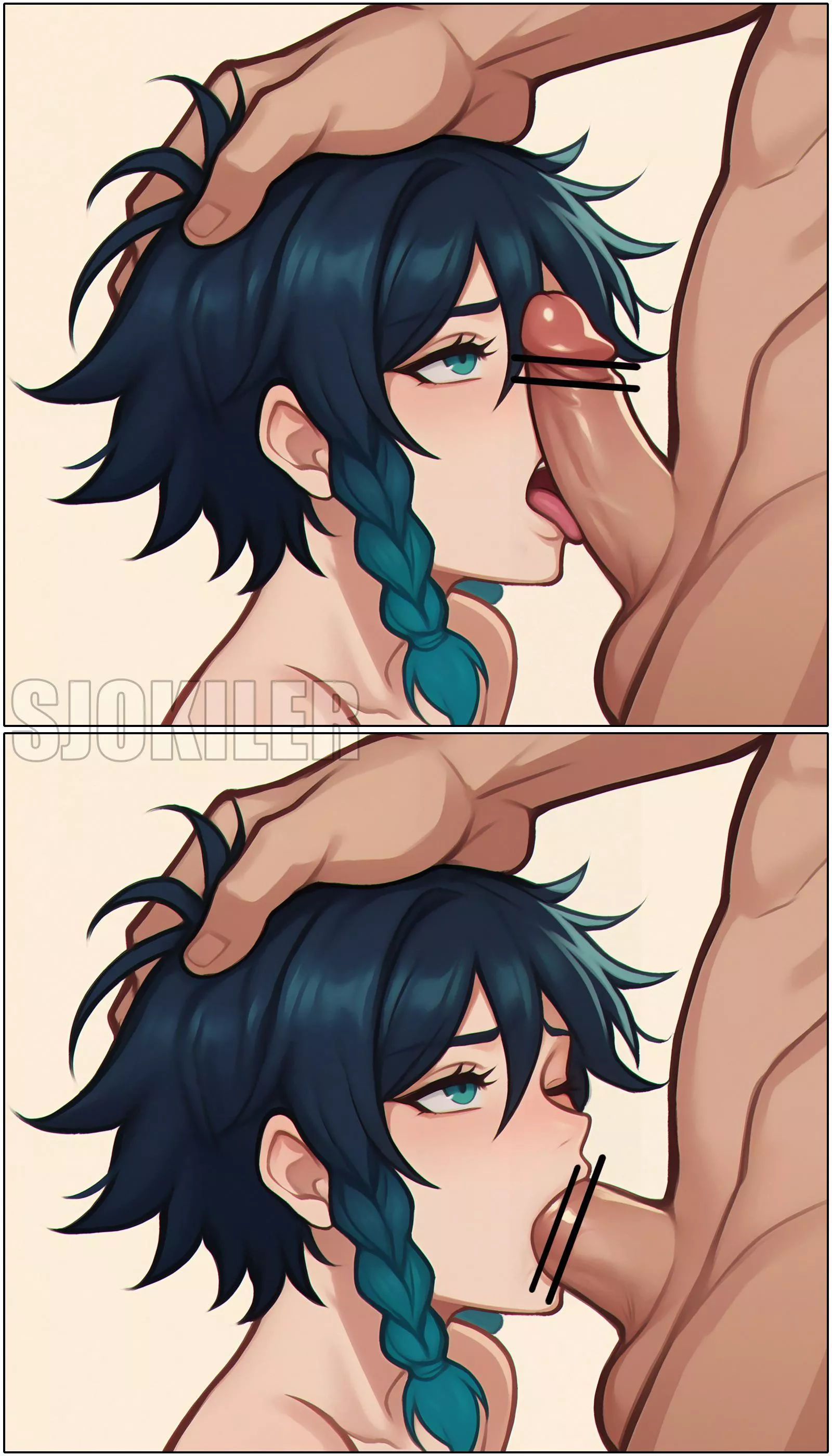 Fuck, I wanna defile Venti so bad (Art by sjokiler)