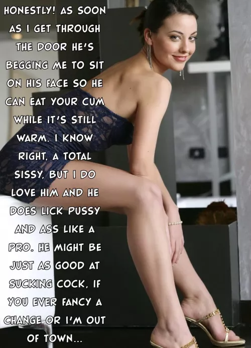 Going ‘above and beyond’ the traditional cuckold role, huh?