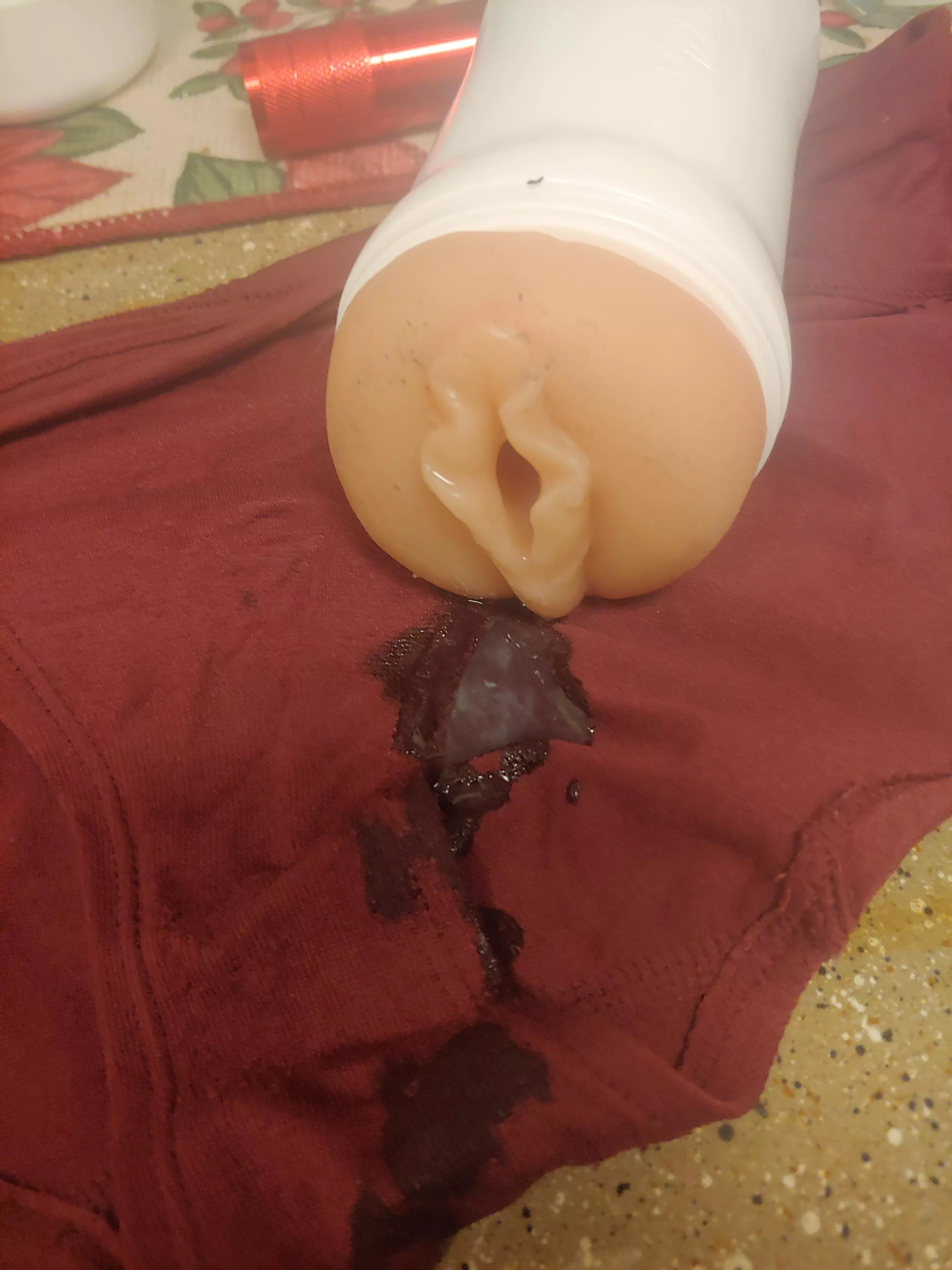 Had to empty on them 