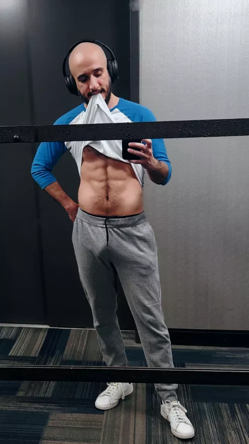 I heard you like gray sweatpants, but wouldn't you like them better on your bedroom's floor?