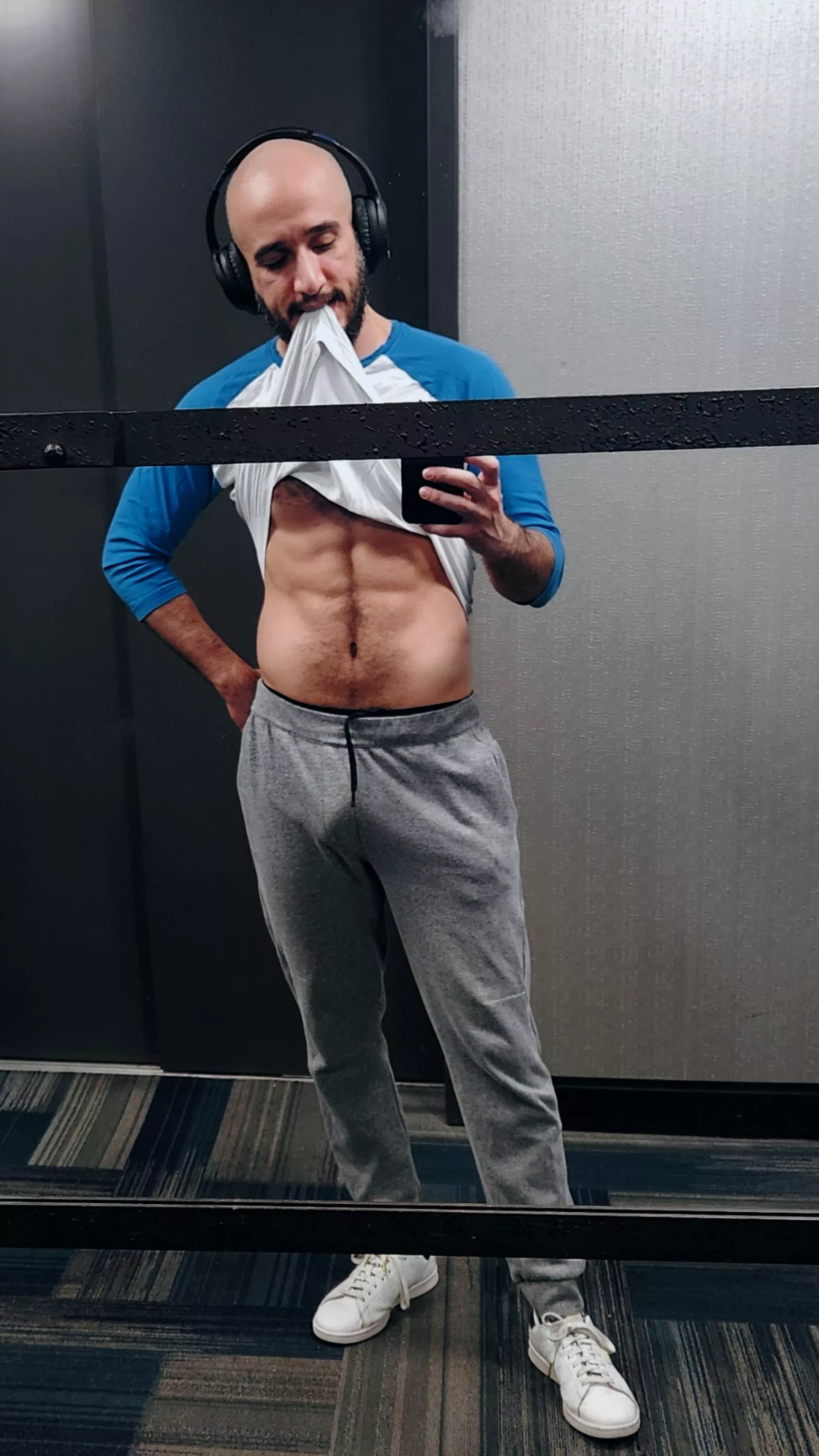 I heard you like gray sweatpants, but wouldn't you like them better on your bedroom's floor?