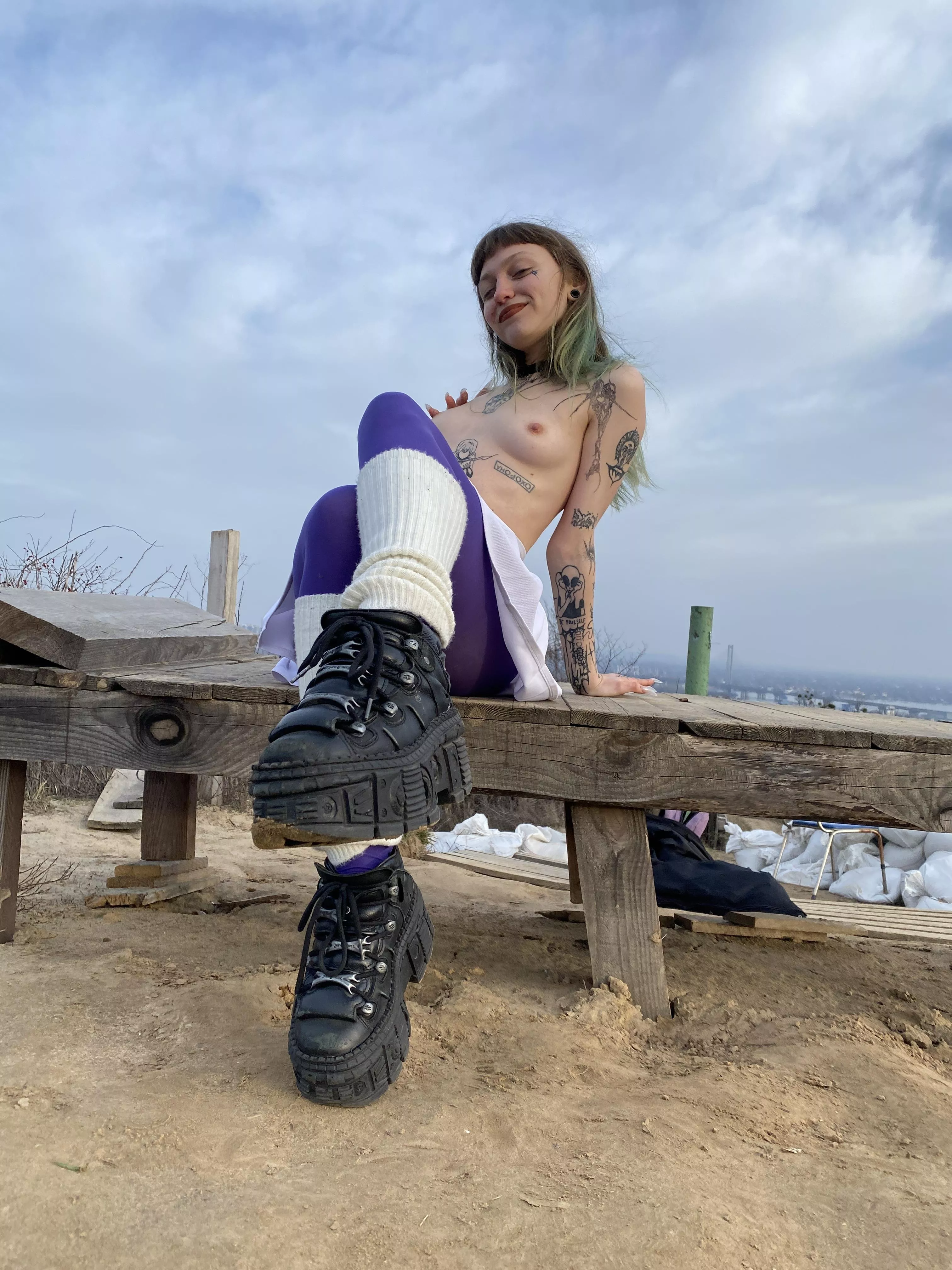 I love boots with big soles