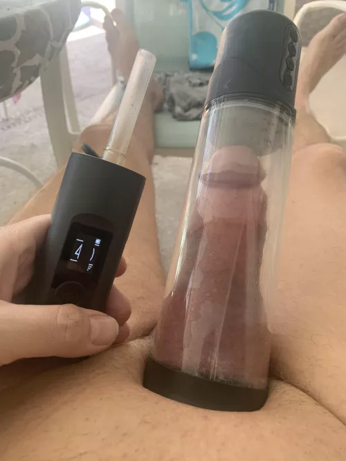 I love to smoke bud when I pump.