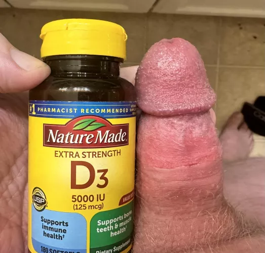 I’m not saying I have a “super thick” cock, but even only semi-hard, this is a solid comparison