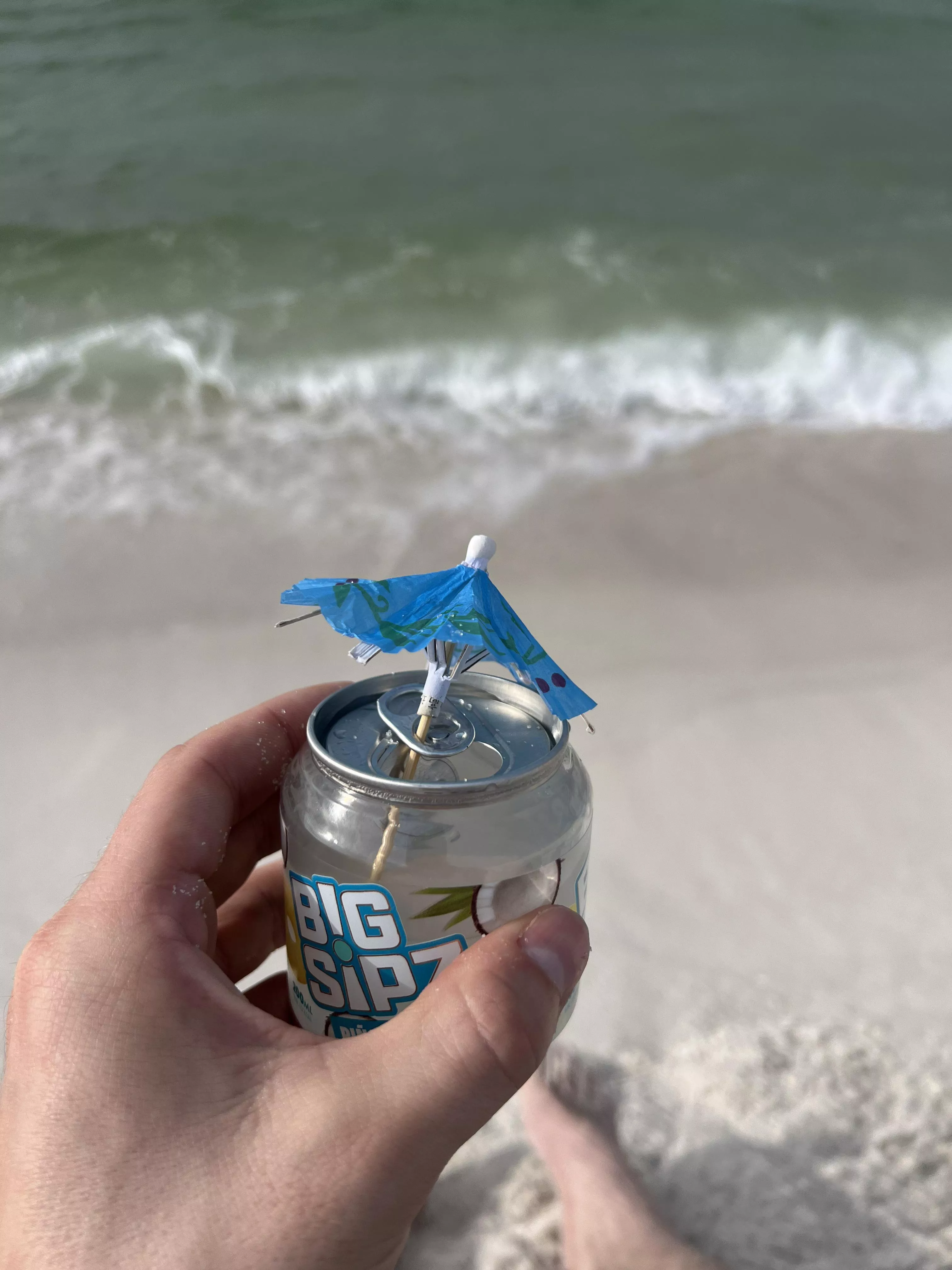It’s not much, but at age 35 I finally got to have a drink on the beach with a little umbrella in it. Gulf Islands National Seashore, (Pensacola Beach, FL)