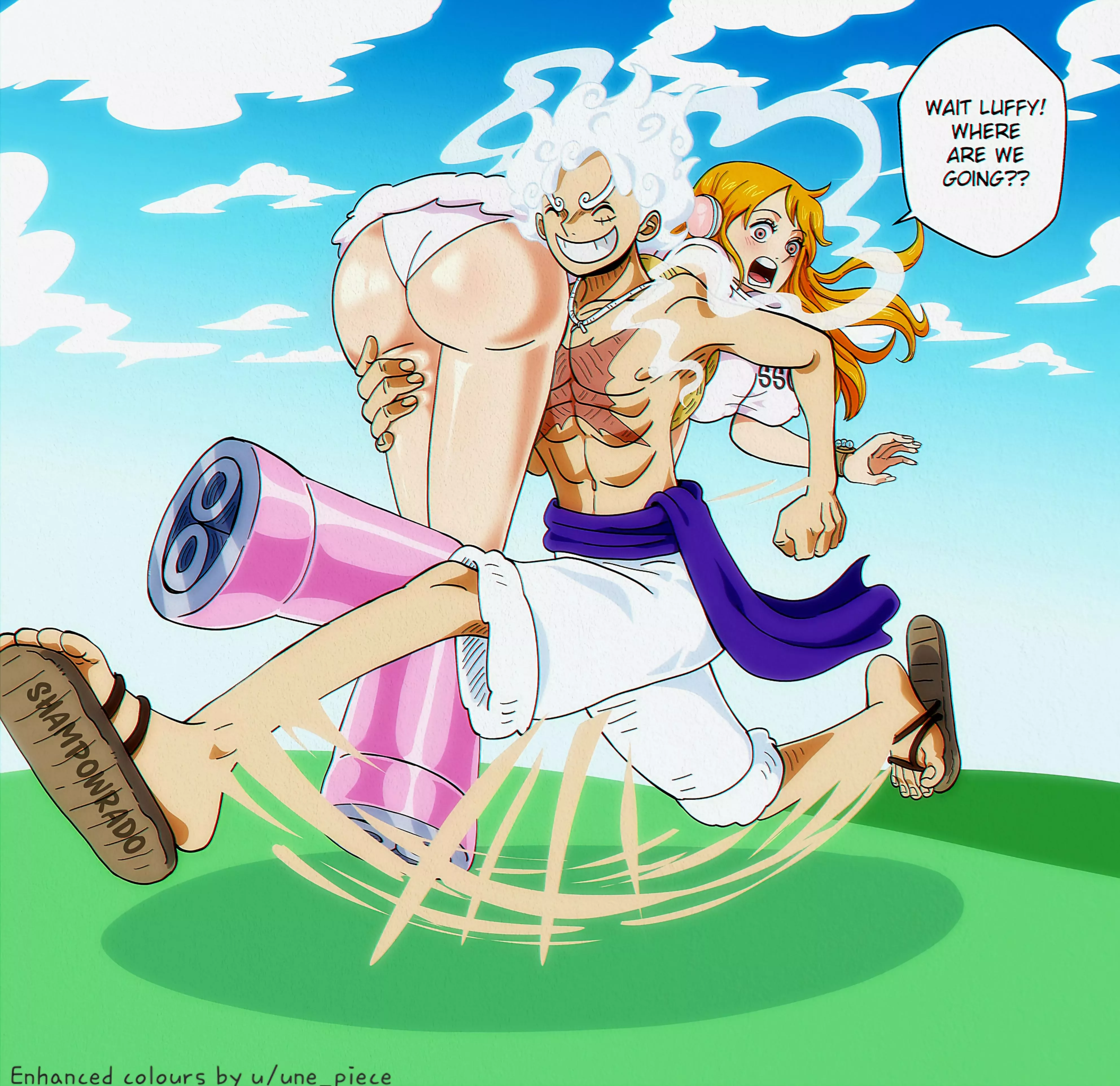 Luffy wants to show Nami his Gear 5 special move 🤩. Name it👇 (Gum Gum Na....👇)