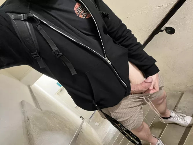 Meet me in the stairwell? 😏