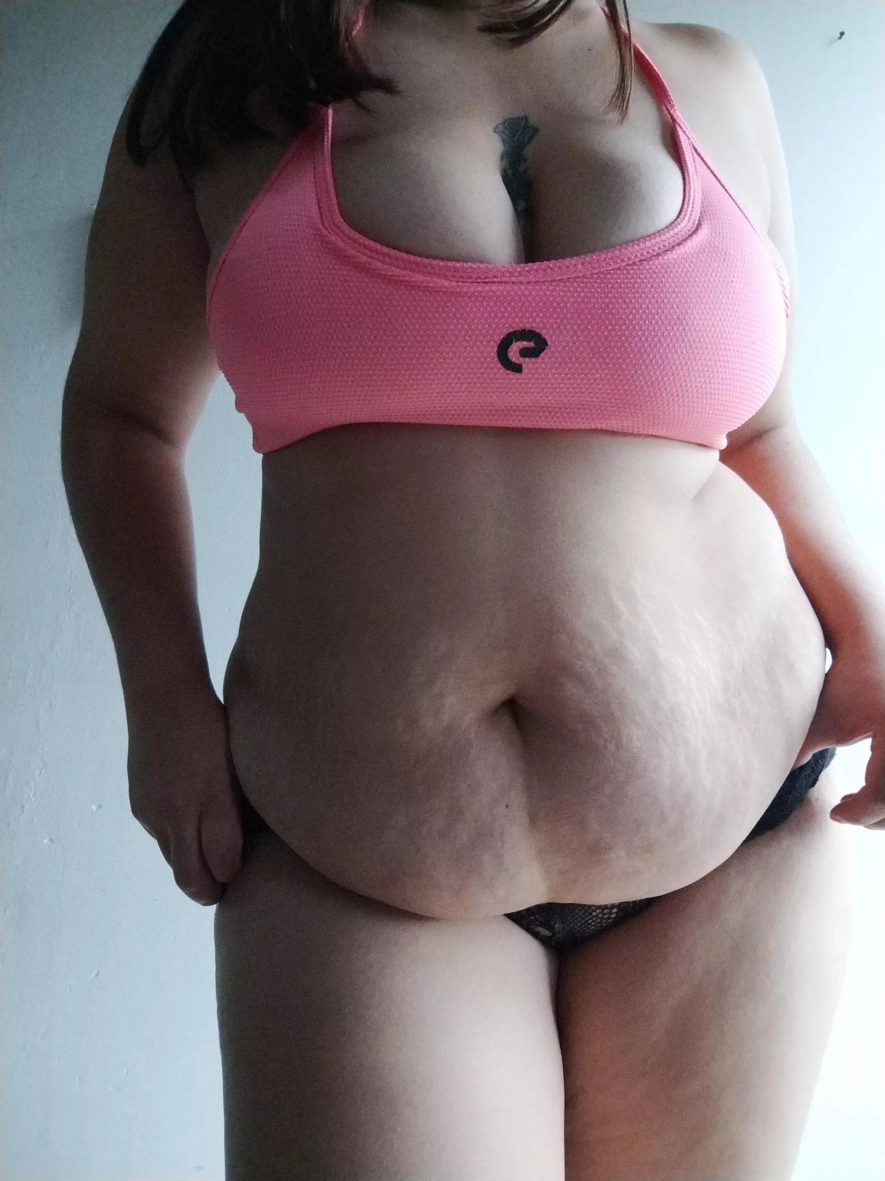 my big belly with a deep navel