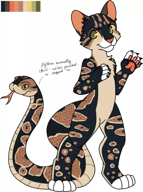 Ocelot/Python Hybrid - Adoptable (Art & Design by Me!)
