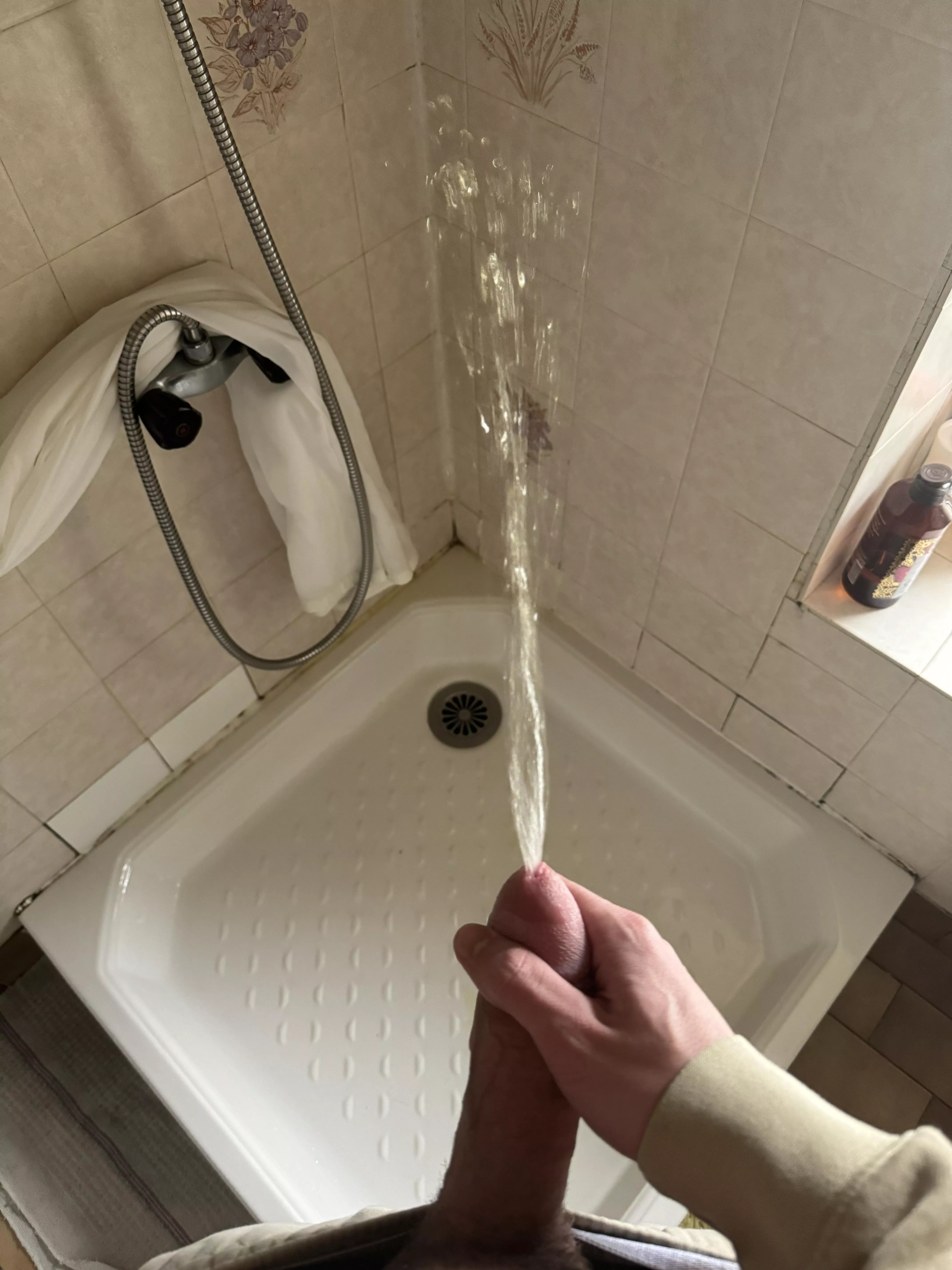 Pissing in the shower, whish I had someone to do that with