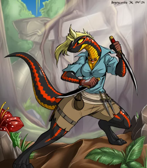 Rainbow Snake Rogue (art by me)