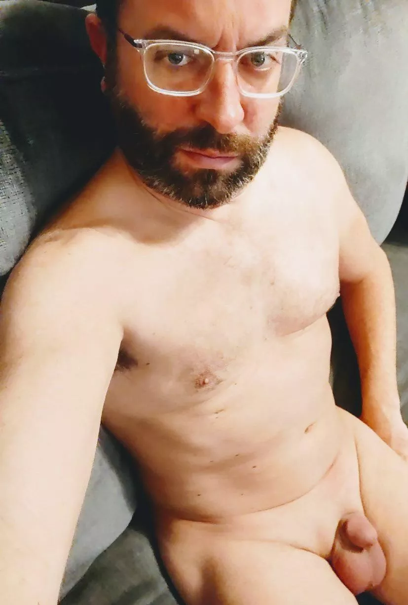 Relaxing tonight, nude as always. Thoughts?