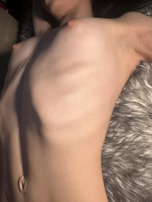 Skinny and hot , ready to be creampied by you