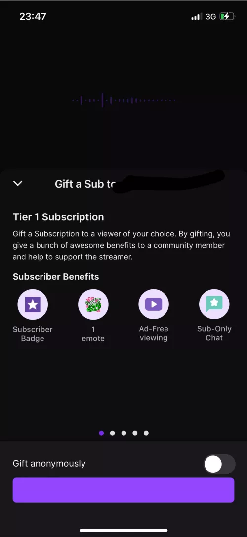 Struggling to Gift A Sub