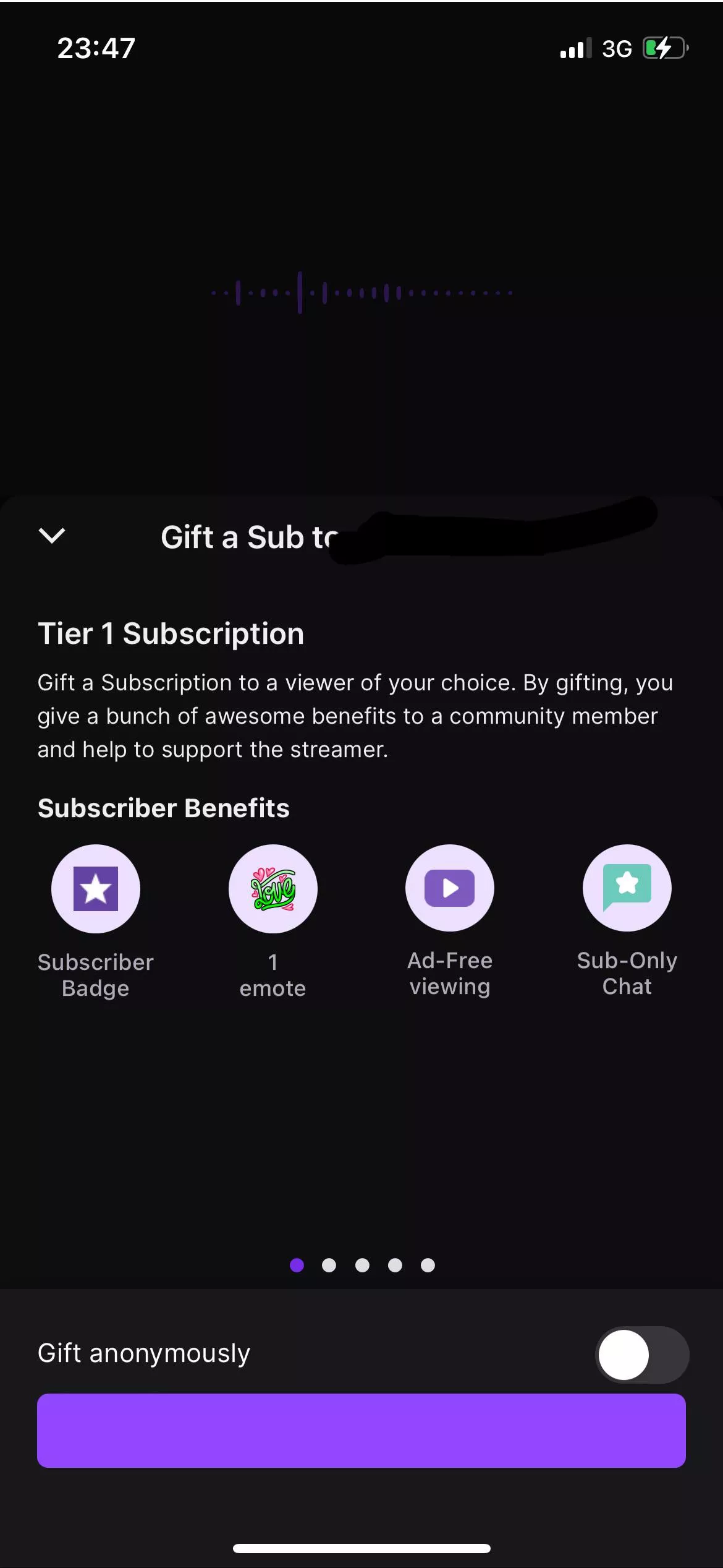 Struggling to Gift A Sub