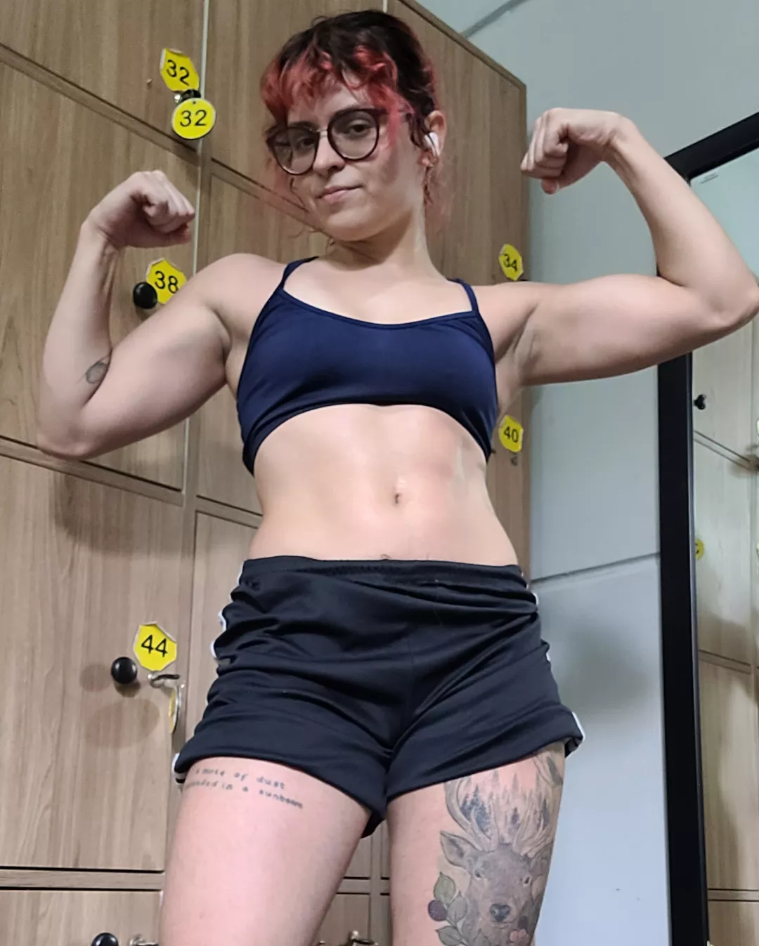 Sweaty and destroyed after the gym