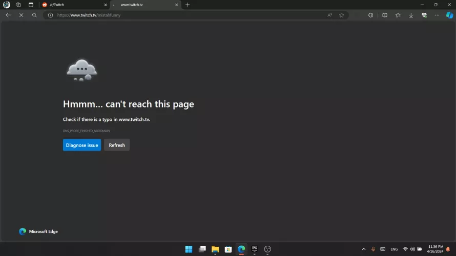 Twitch does not work for me at all, not on my pc browser, nor a mobile browser, nor the twitch app. Clearing cache didn't help either
