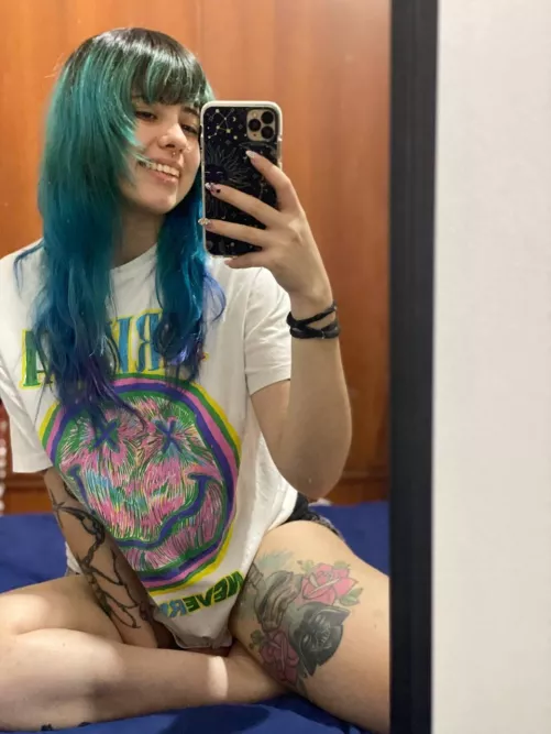 What's better than a Neon Haired Girl w/ Star Wars Tats?